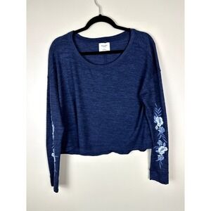 Pre-Loved Gilly Hicks Sydney Floral Embroidered Crop Top SML